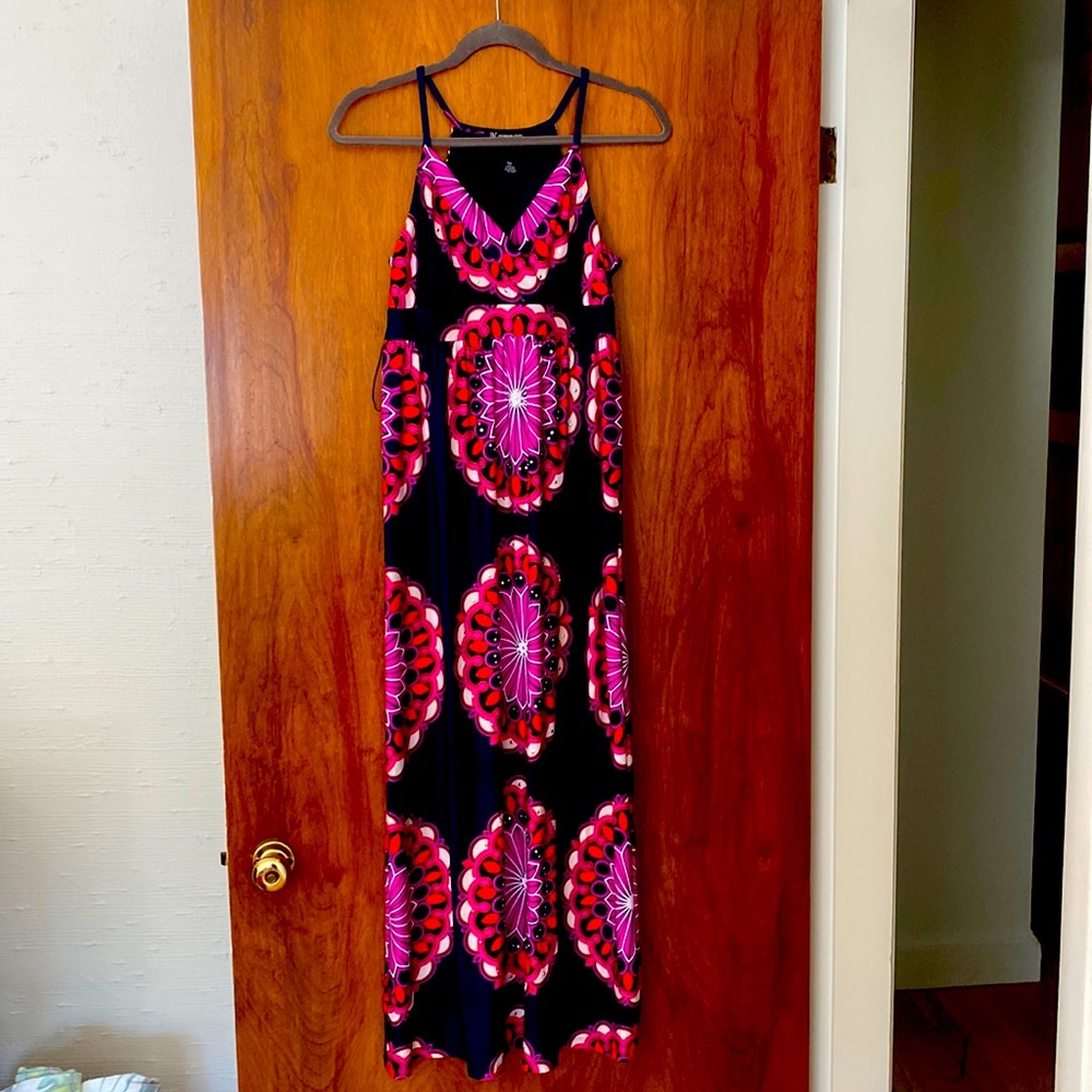 Womens floral print maxi dress